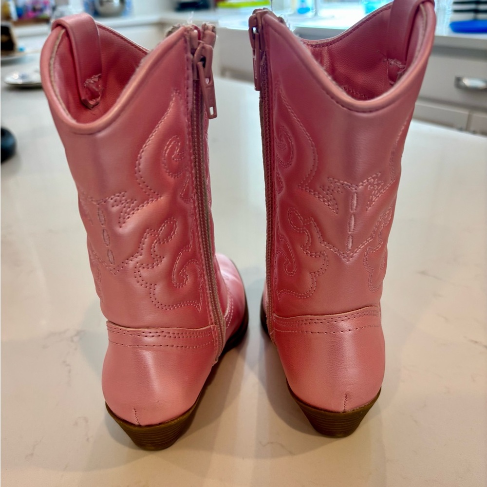 Tucker + Tate Pink Girls' Western Cowboy Boots - Picture 2 of 4